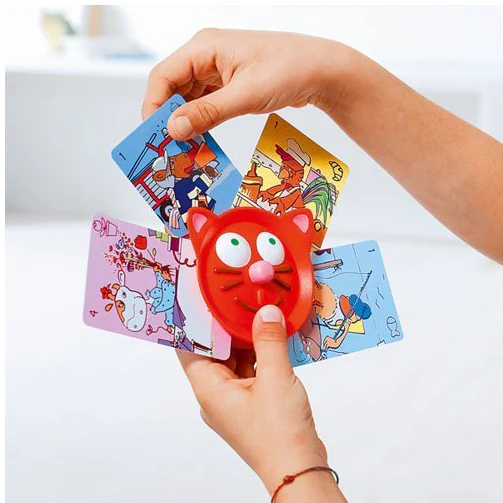 Djeco gatto portacarte per bambini 9x9 cm