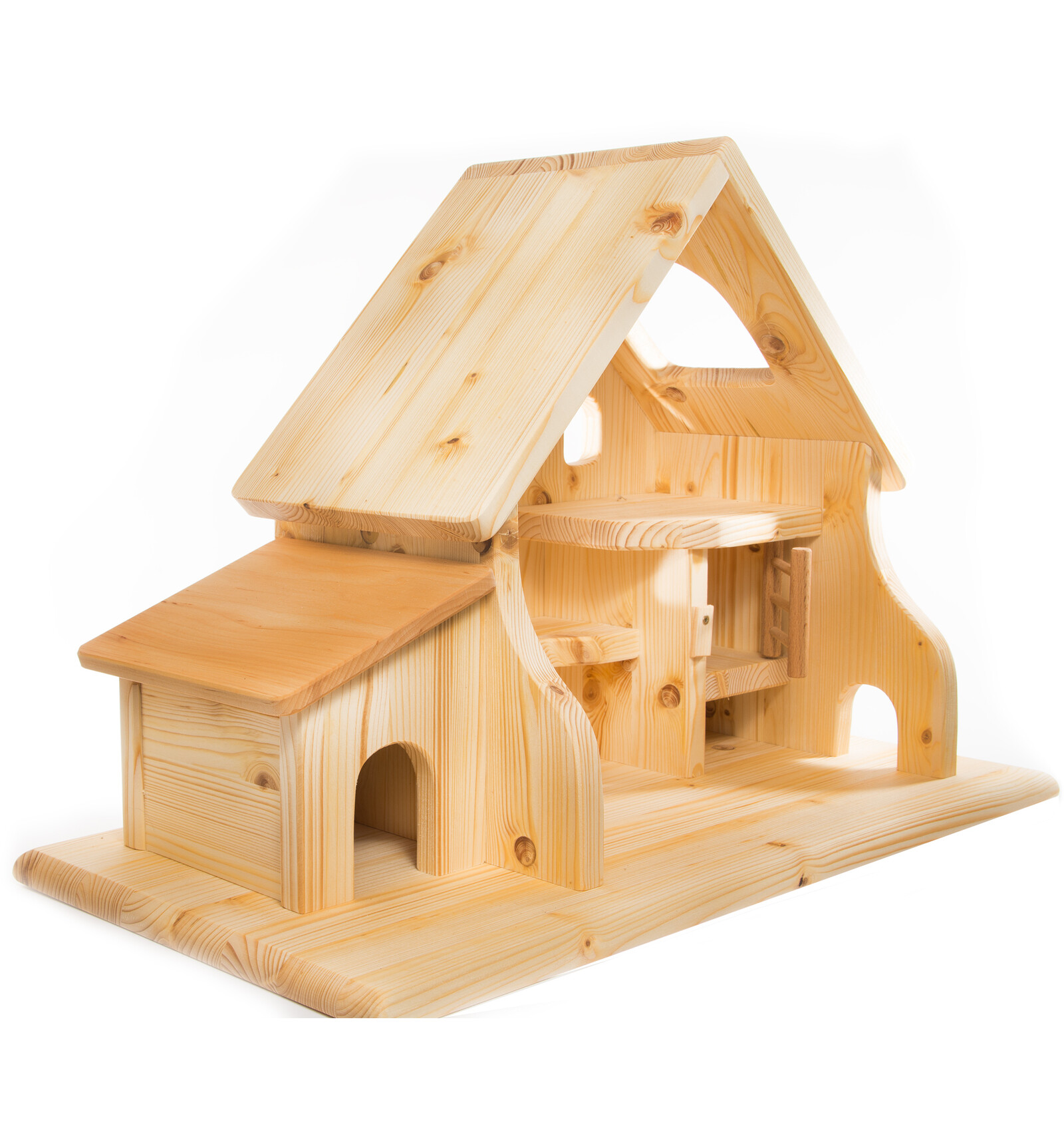 Drei Blätter stalla in legno massello fattoria