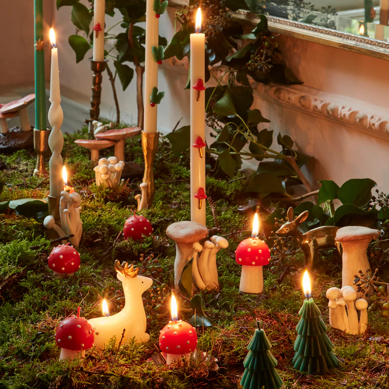 Meri Meri Winter Woodland candele Natale 5 pezzi