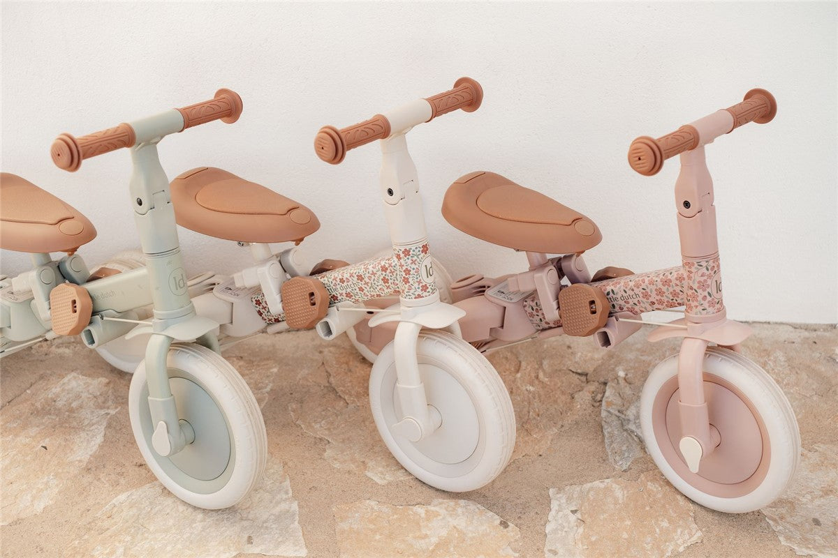 Little Dutch triciclo evolutivo fiori bianco con spinta