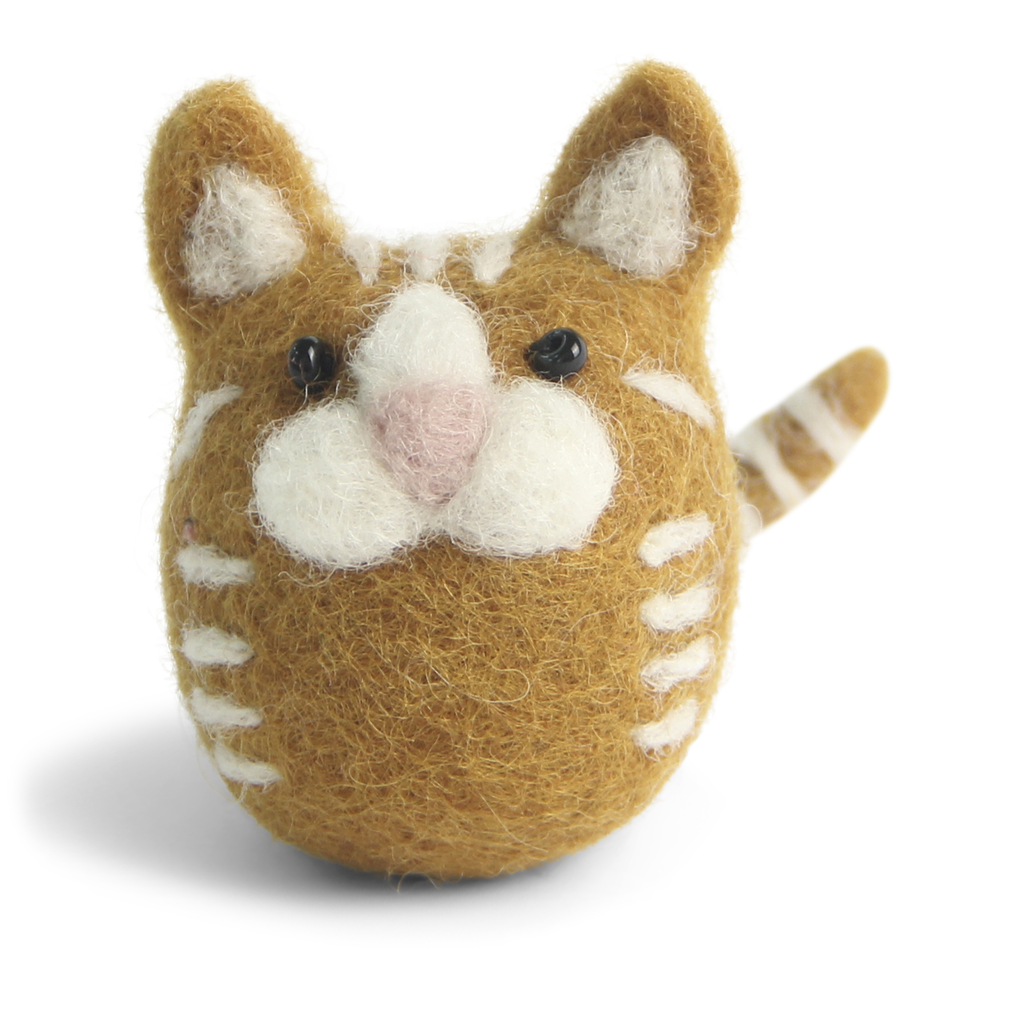 Gry & Sif gatto Halloween figura in feltro di lana 8 cm