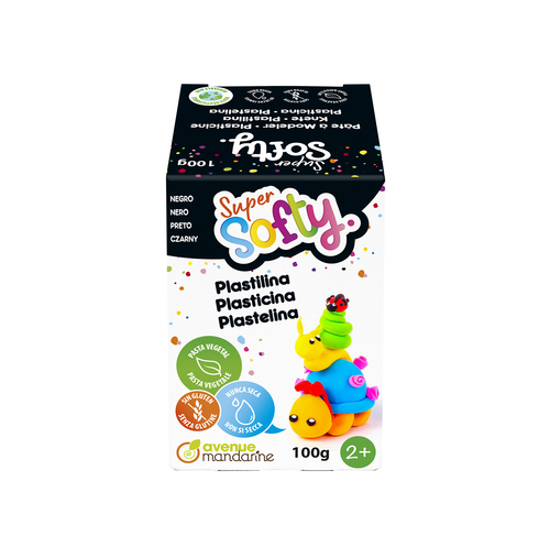 Avenue Mandarine Super Softy plastilina nera 100 g vegetale