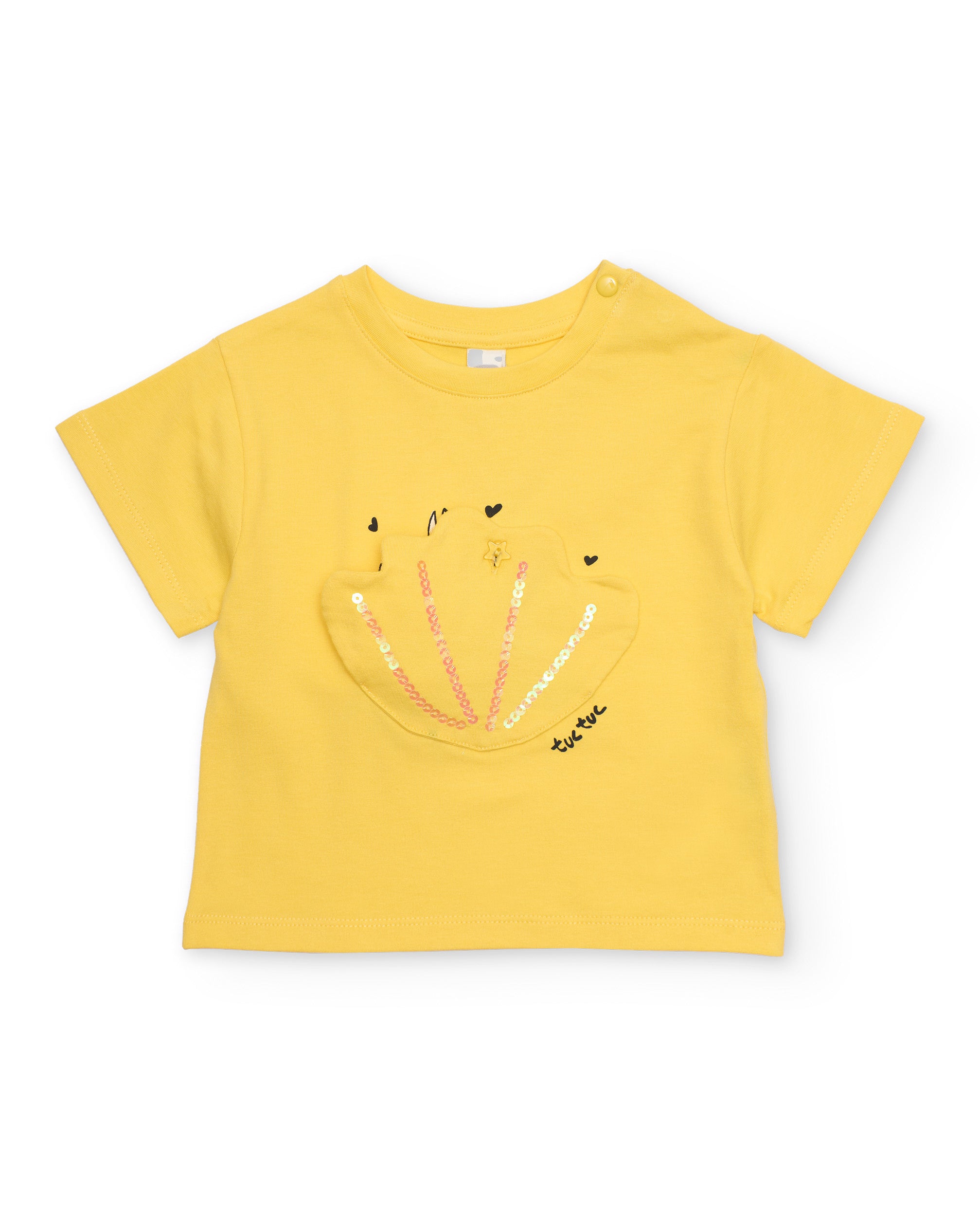 Tuc tuc completo bambina conchiglia giallo
