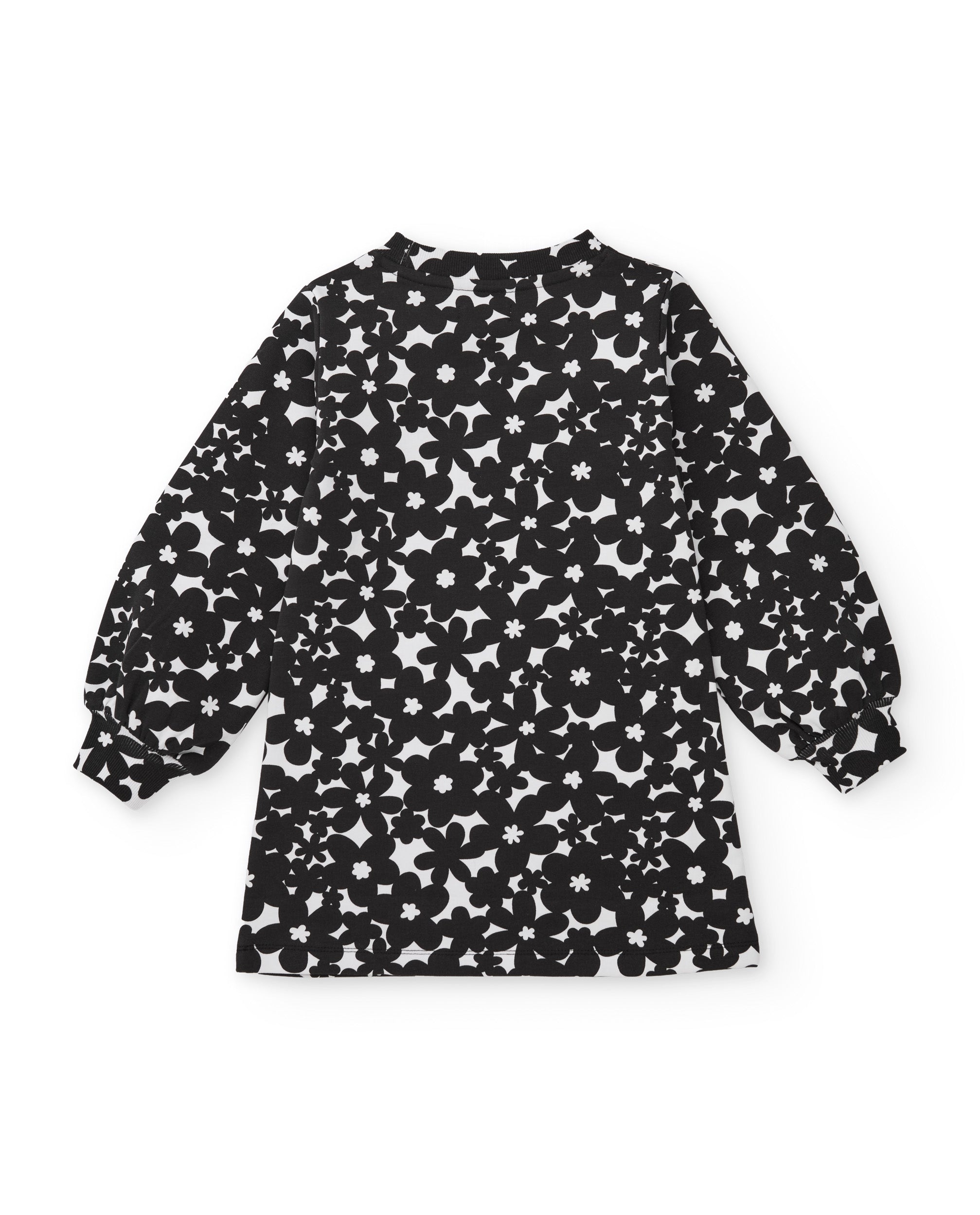 Tuc tuc Floral Symphony vestito felpa fiori nero