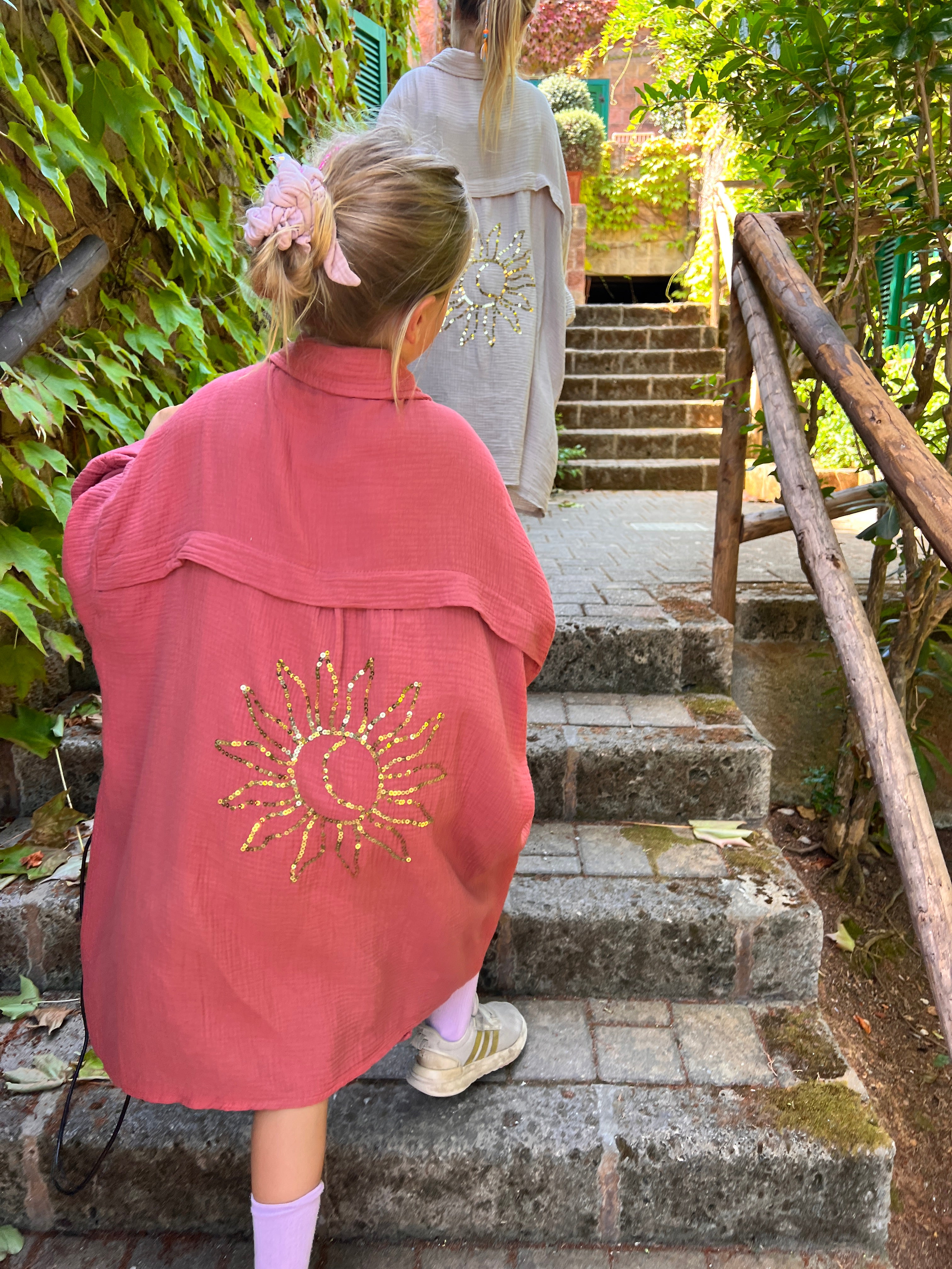 Ella and Rapha Aliyah Sun camicia terracotta leggera
