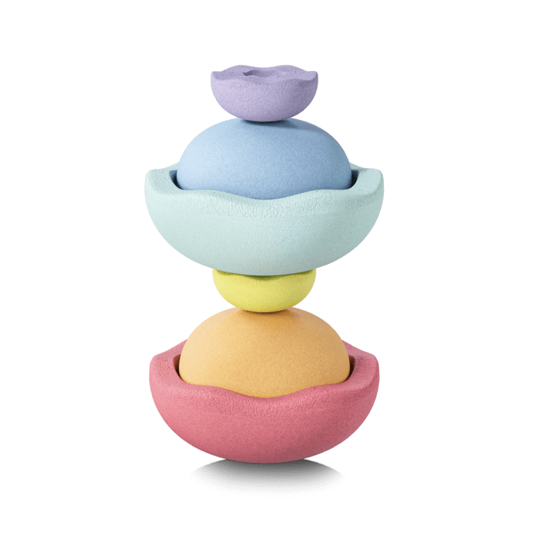 Stapelstein Inside Rainbow Pastel set 6 ciotole impilabili