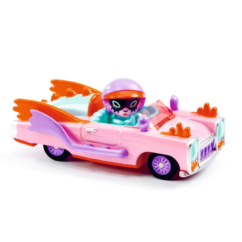 Djeco Crazy Motors Pink Lady macchinina vinile 6,6 cm