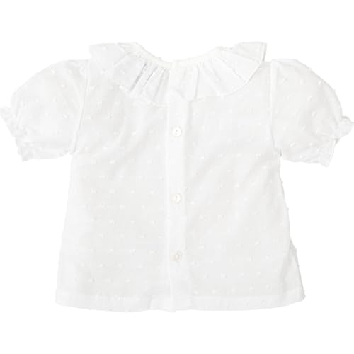 Babidu camicia bambina 6 anni plumetti volant cotone