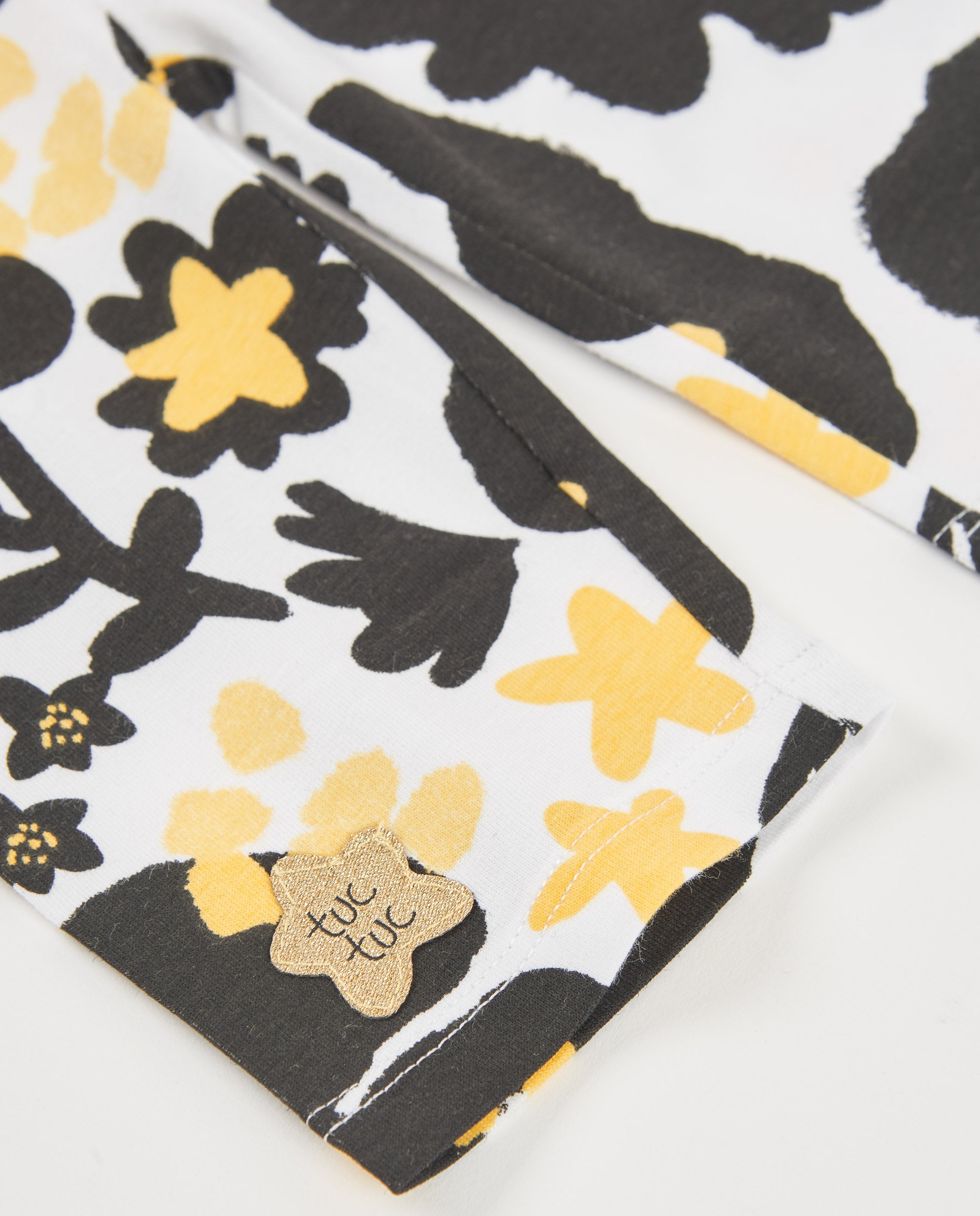 Tuc Tuc leggings bambina con stampa floreale