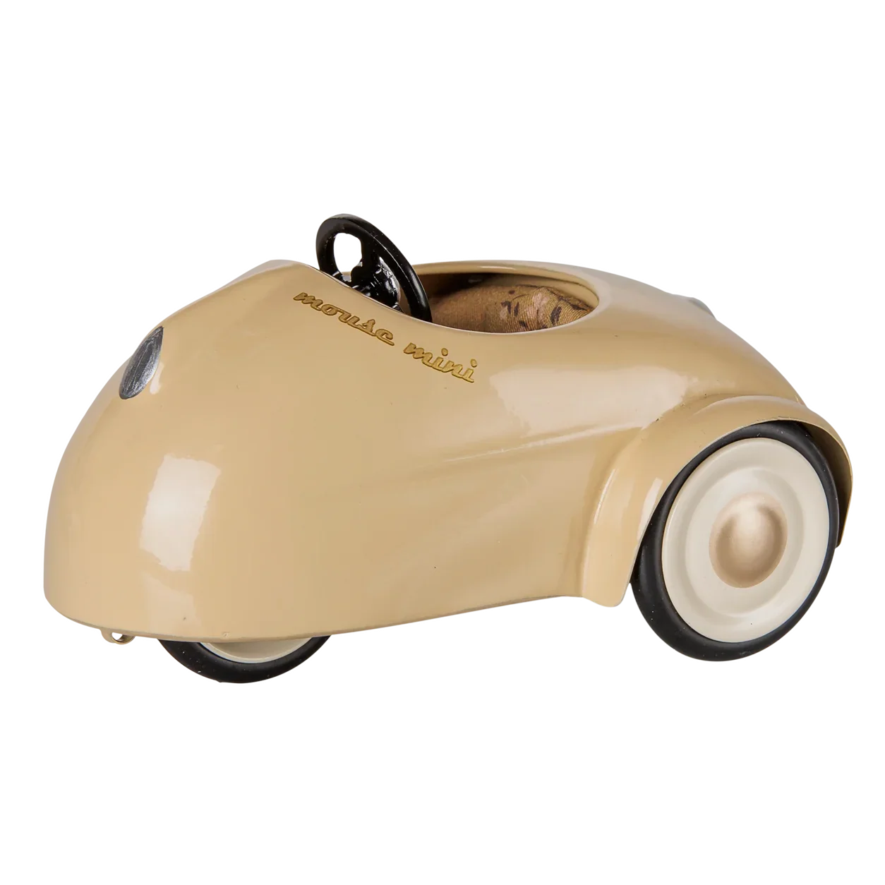 Maileg Macchina per Topi con Cordino Beige Macchinina Metallo