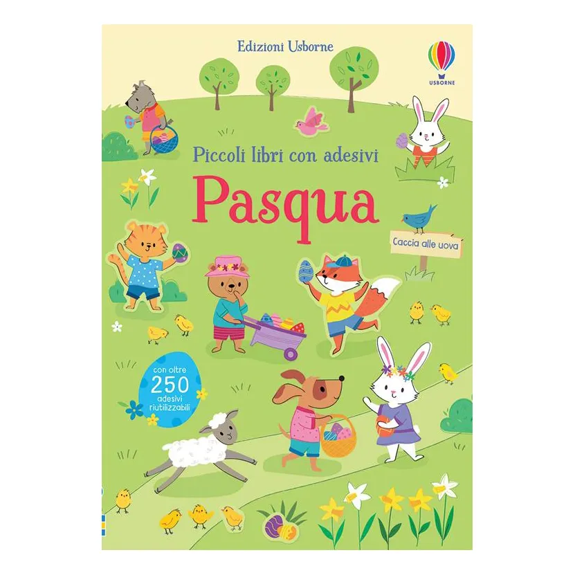 Usborne Pasqua Piccoli libri con adesivi 16 pagine 3 anni