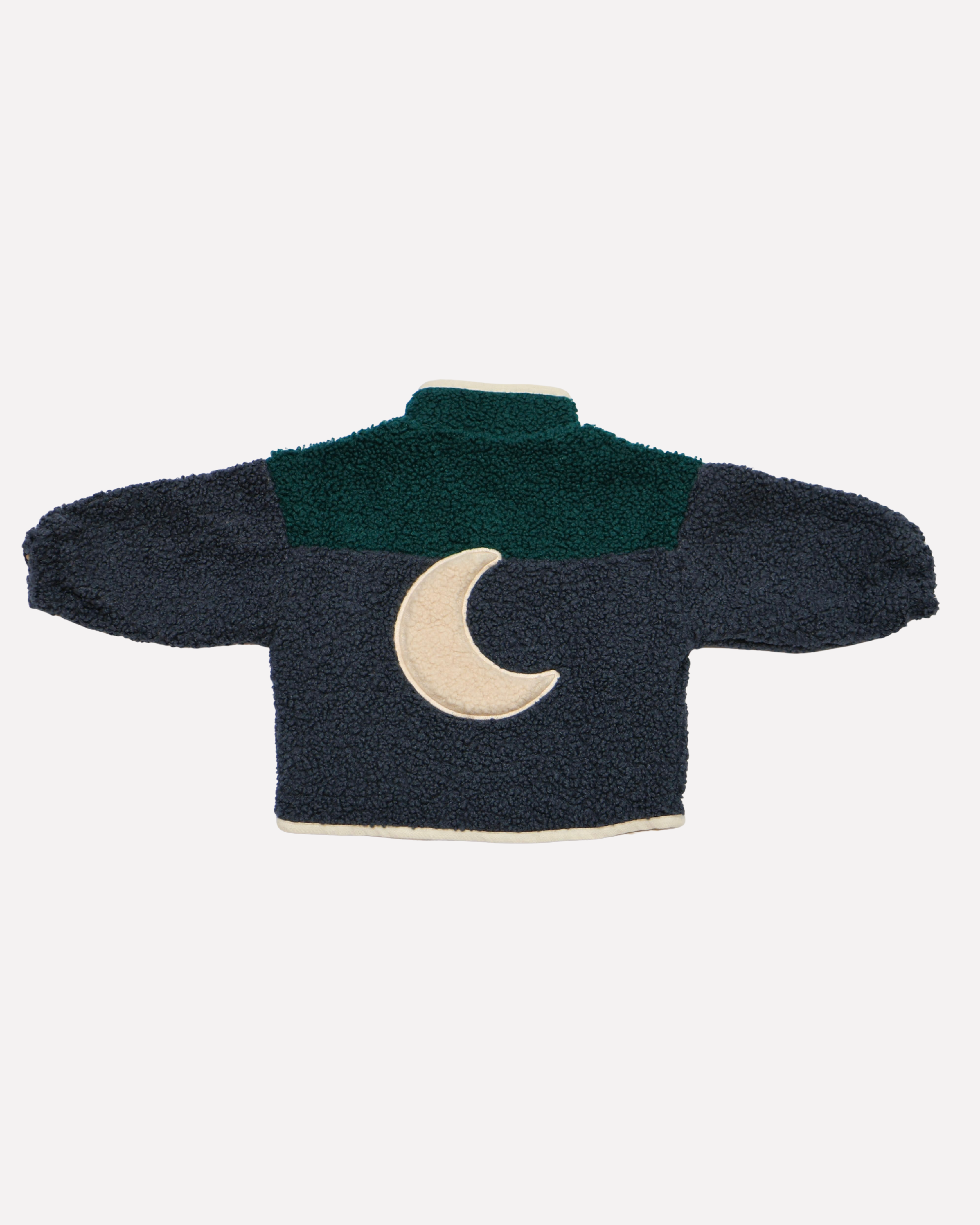 Ella and Rapha Little Teddy Moon Jacket giacca blu invernale