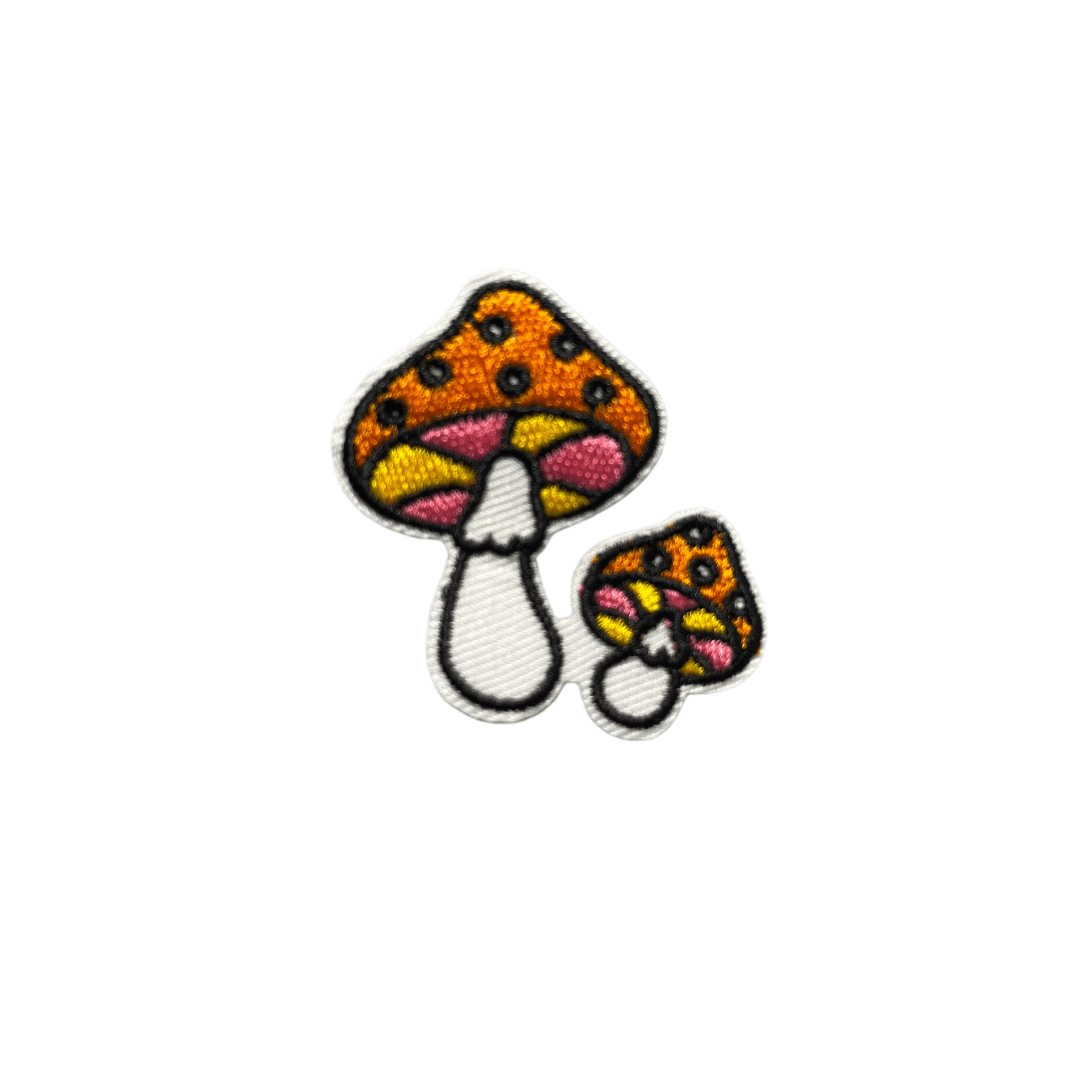 Slugs & Snails Mushroom toppe termoadesive funghi ricamate