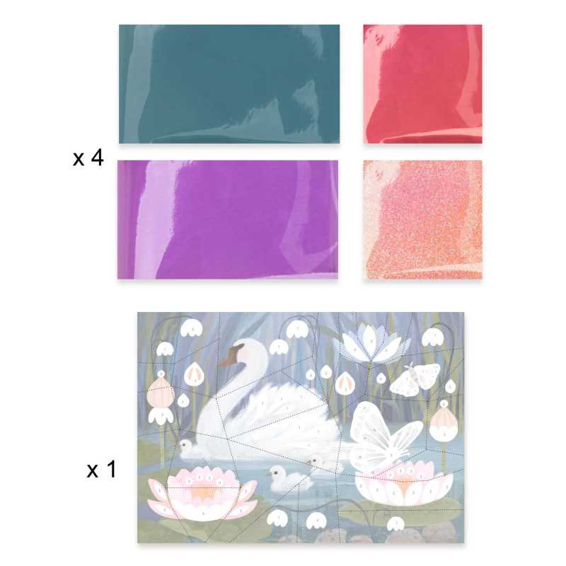 Djeco Fluffy set artistico multiattività 6 attività creative