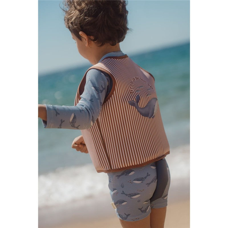 Little Dutch gilet galleggiante 2-3 anni righe balene