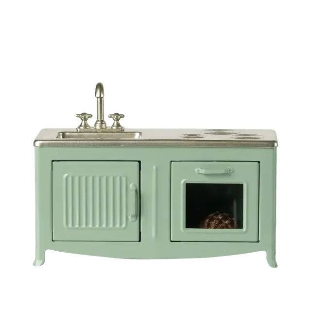 Maileg Topo cucina vintage menta 14 cm