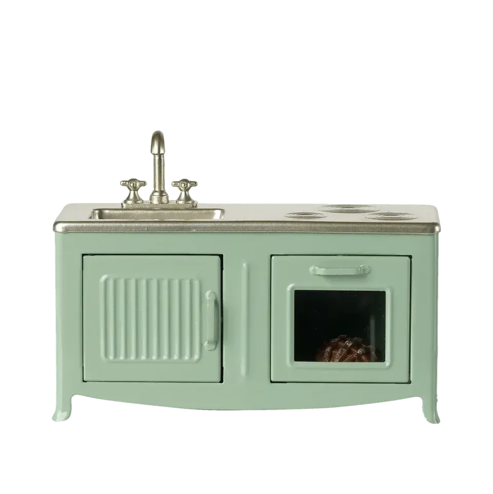 Maileg Topo cucina vintage menta 14 cm