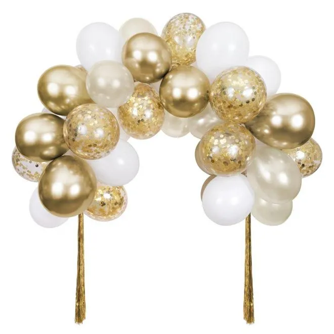 Meri Meri Arco Oro kit palloncini 40 pezzi 2 metri