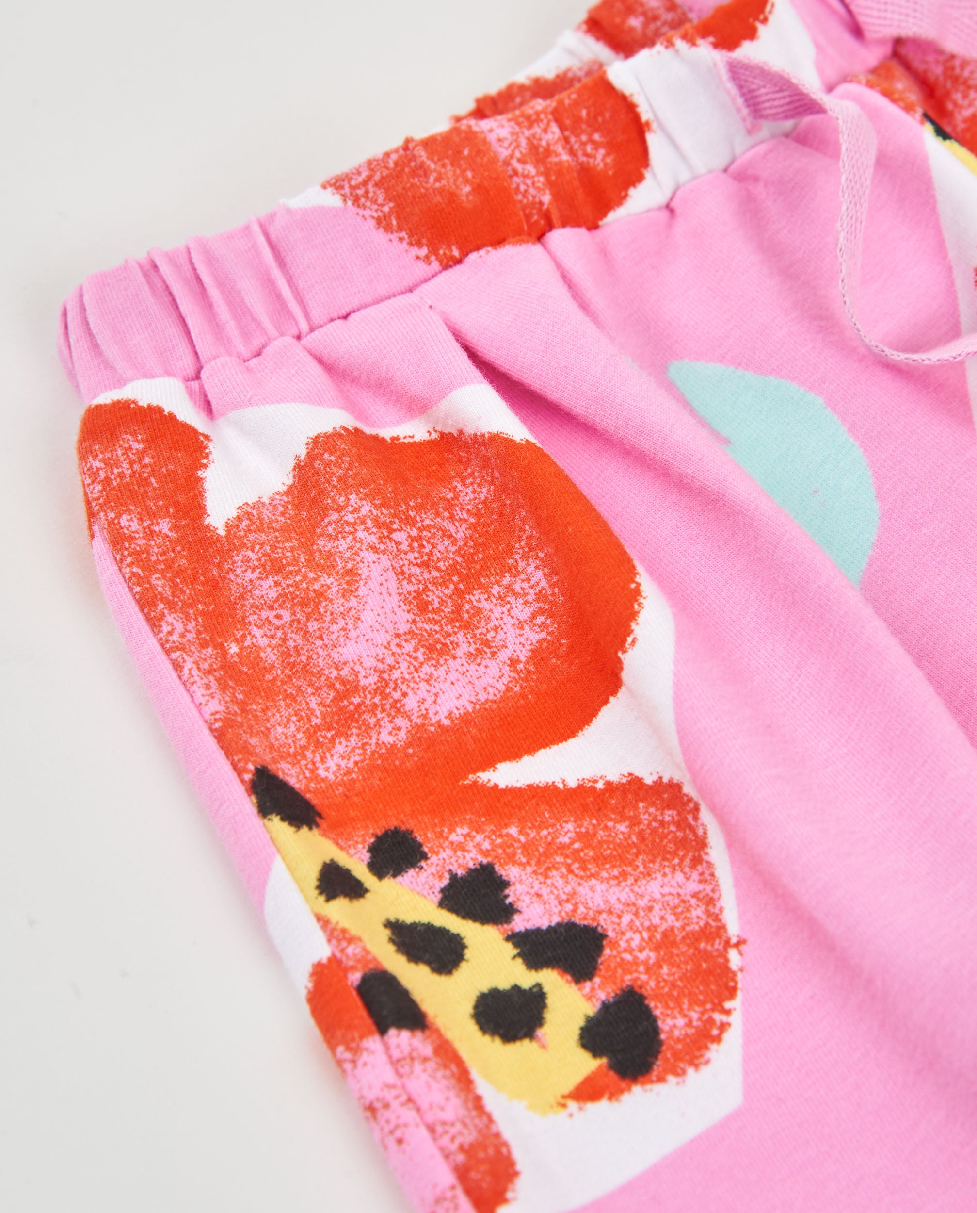 Tuc Tuc shorts bambina fiori jersey rosa