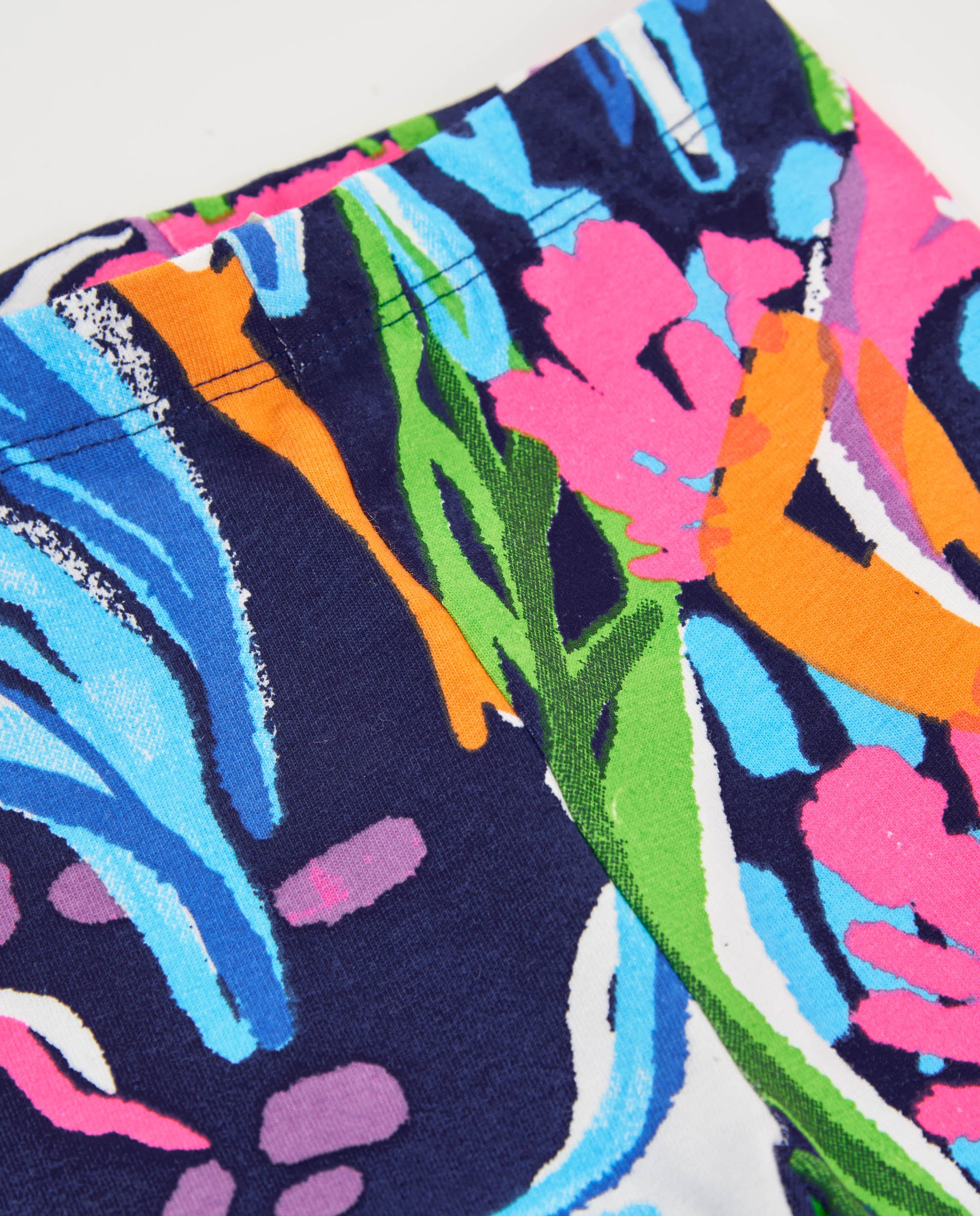 Tuc Tuc leggings bimba aderenti blu navy stampa mare
