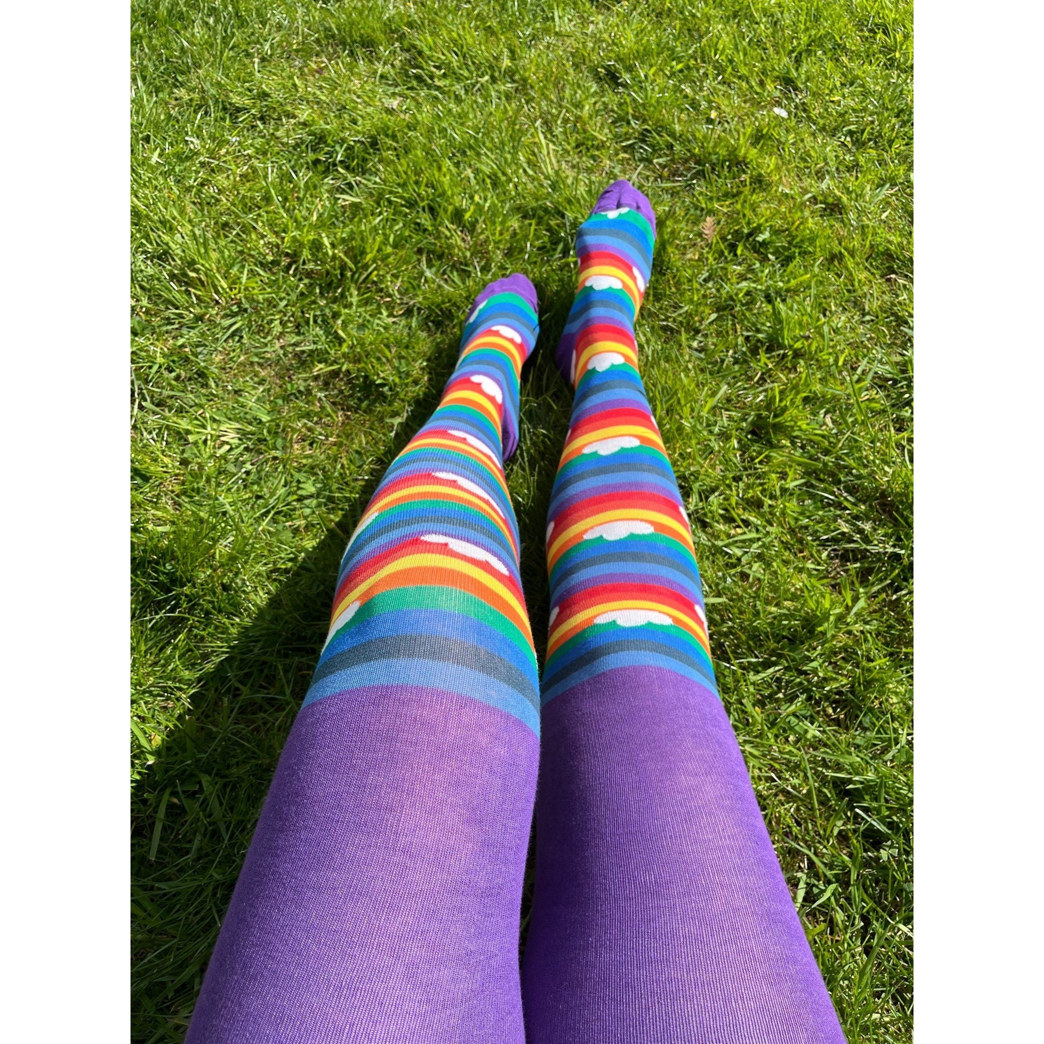 Slugs & Snails Technicolour collant donna arcobaleno cotone bio