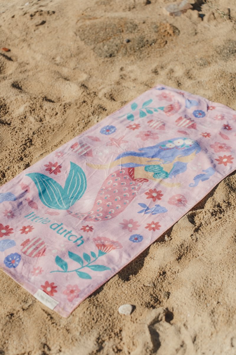 Little Dutch Sirena telo mare bimba rosa 60x120 cm