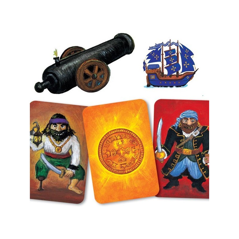 Djeco Piratatak gioco carte veliero pirati