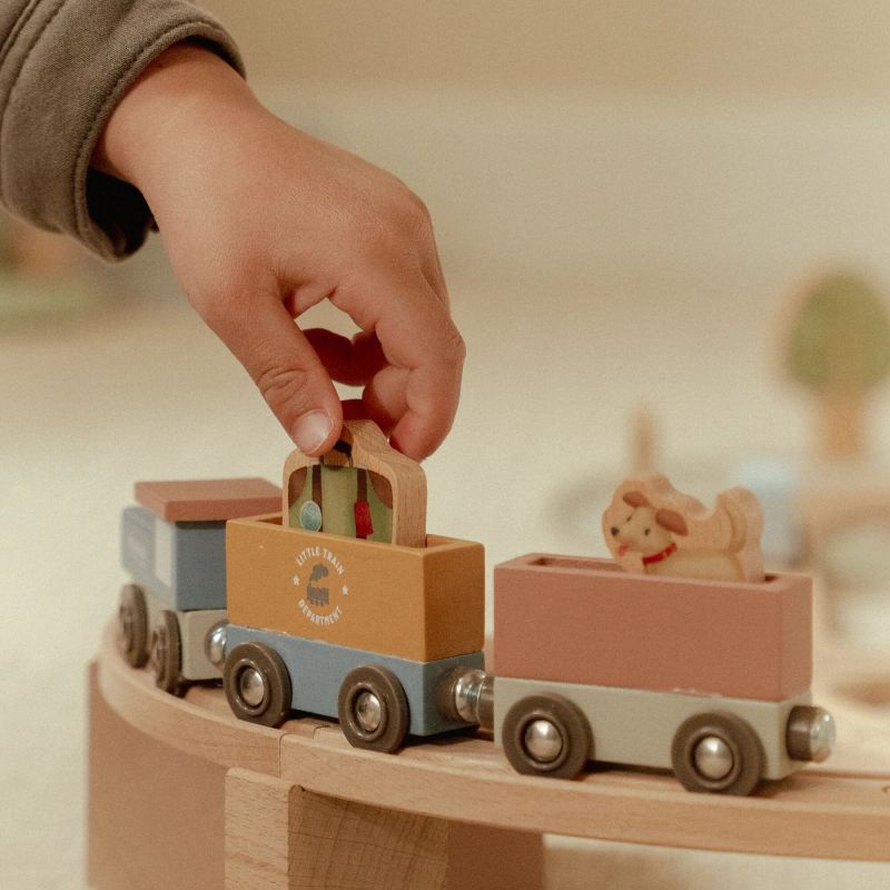Little Dutch Railway trenino in legno grande con scenari