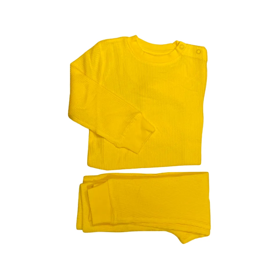 Slugs & Snails Waffle set cotone bio giallo vivo