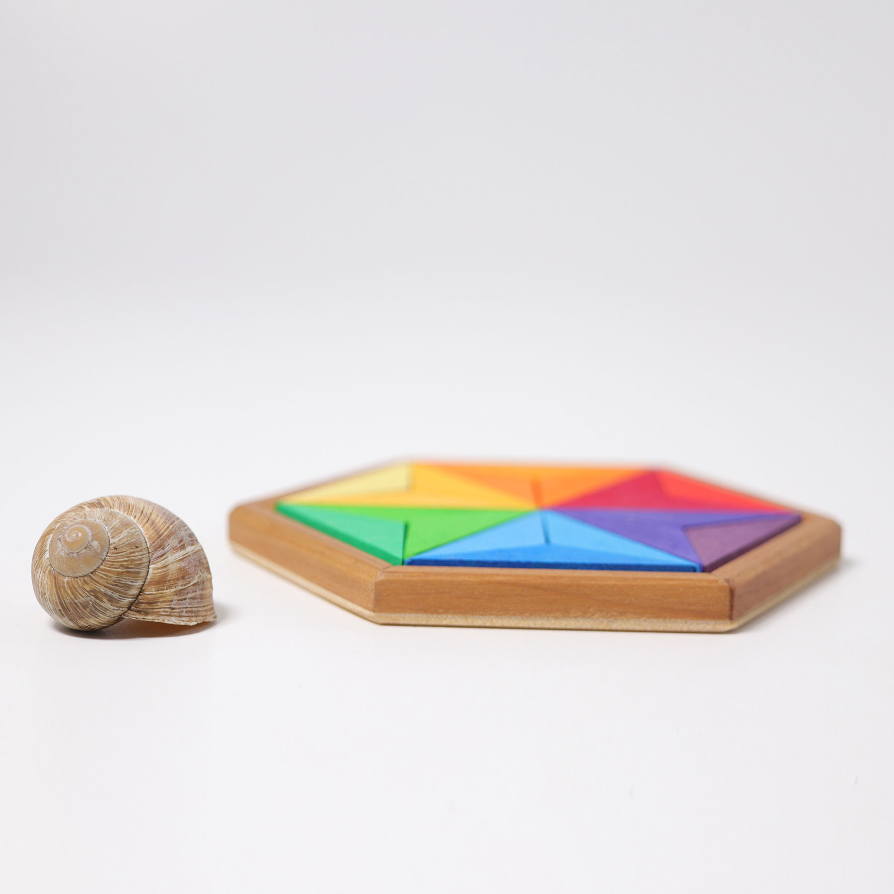 Grimm's Stella Piccola puzzle legno 18 pezzi colori