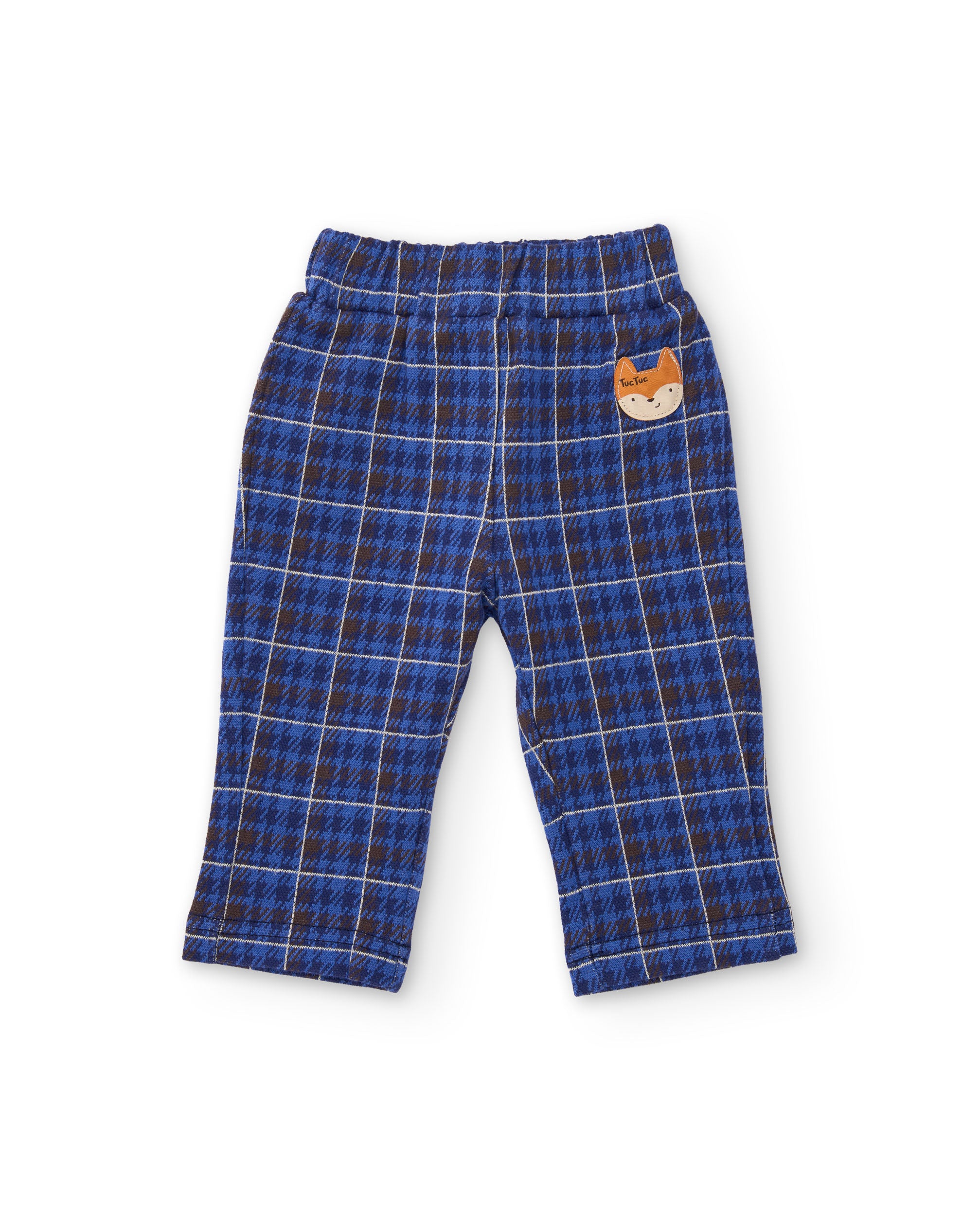 Tuc tuc completo neonato bimbo blu camicia bosco quadri