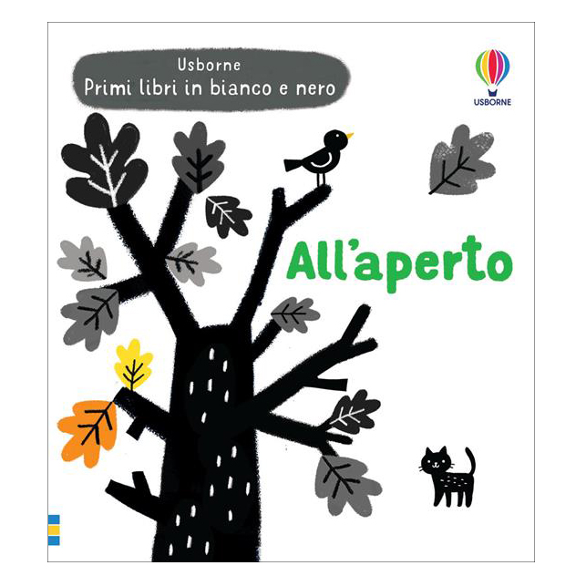 Usborne All’Aperto libro cartonato bianco e nero neonati