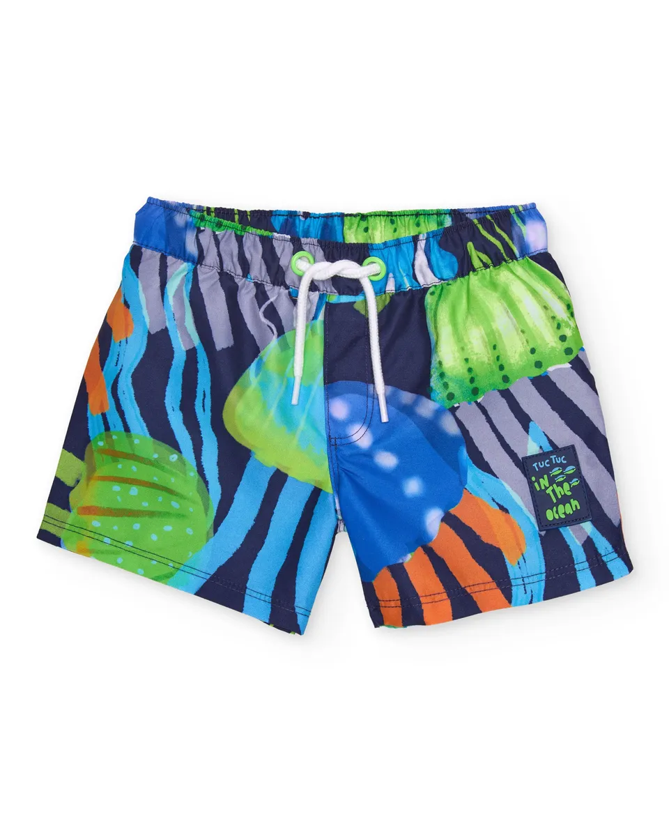 Tuc Tuc boxer mare bambino meduse blu navy