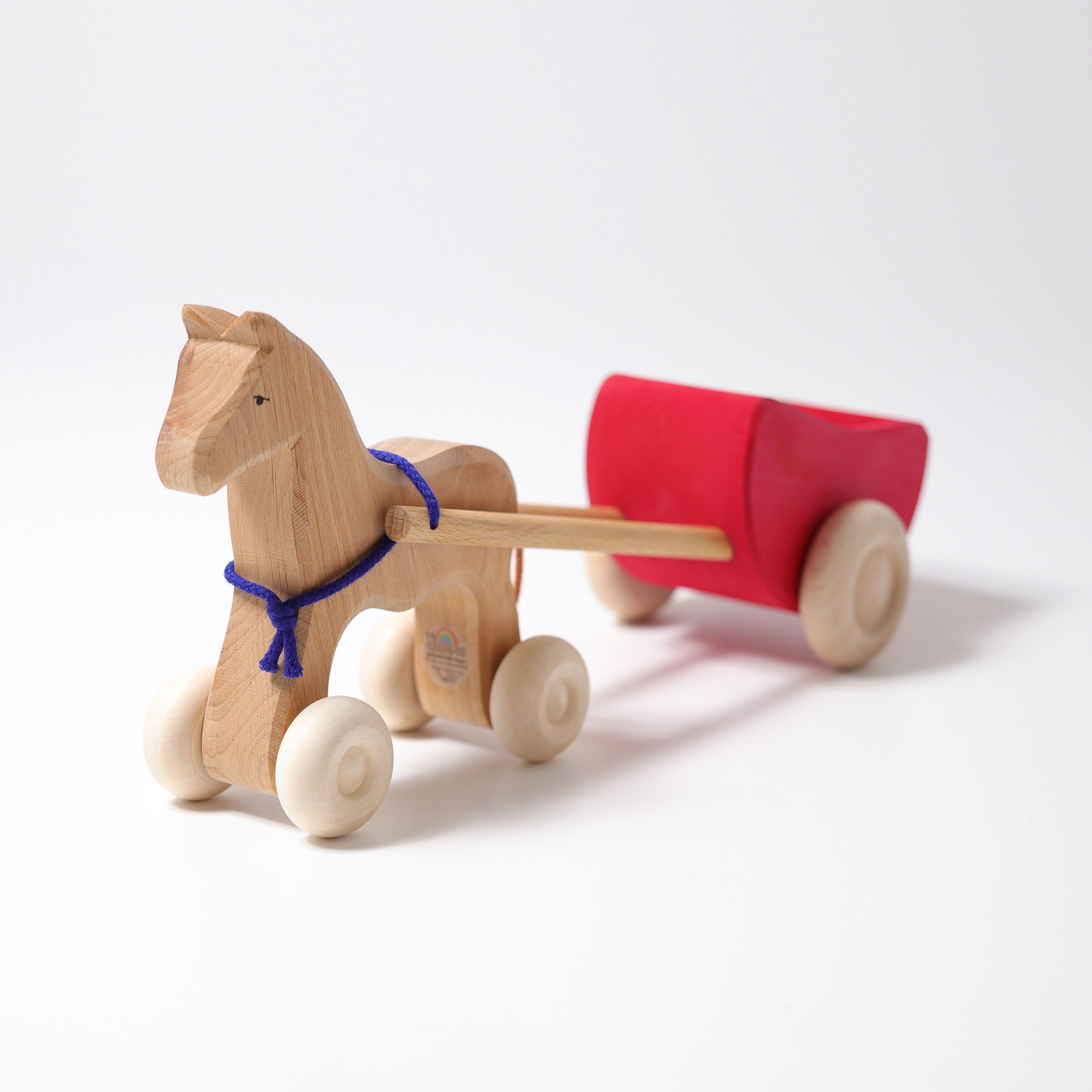 Grimms Cavallo Gioco Legno 15 cm Ruote