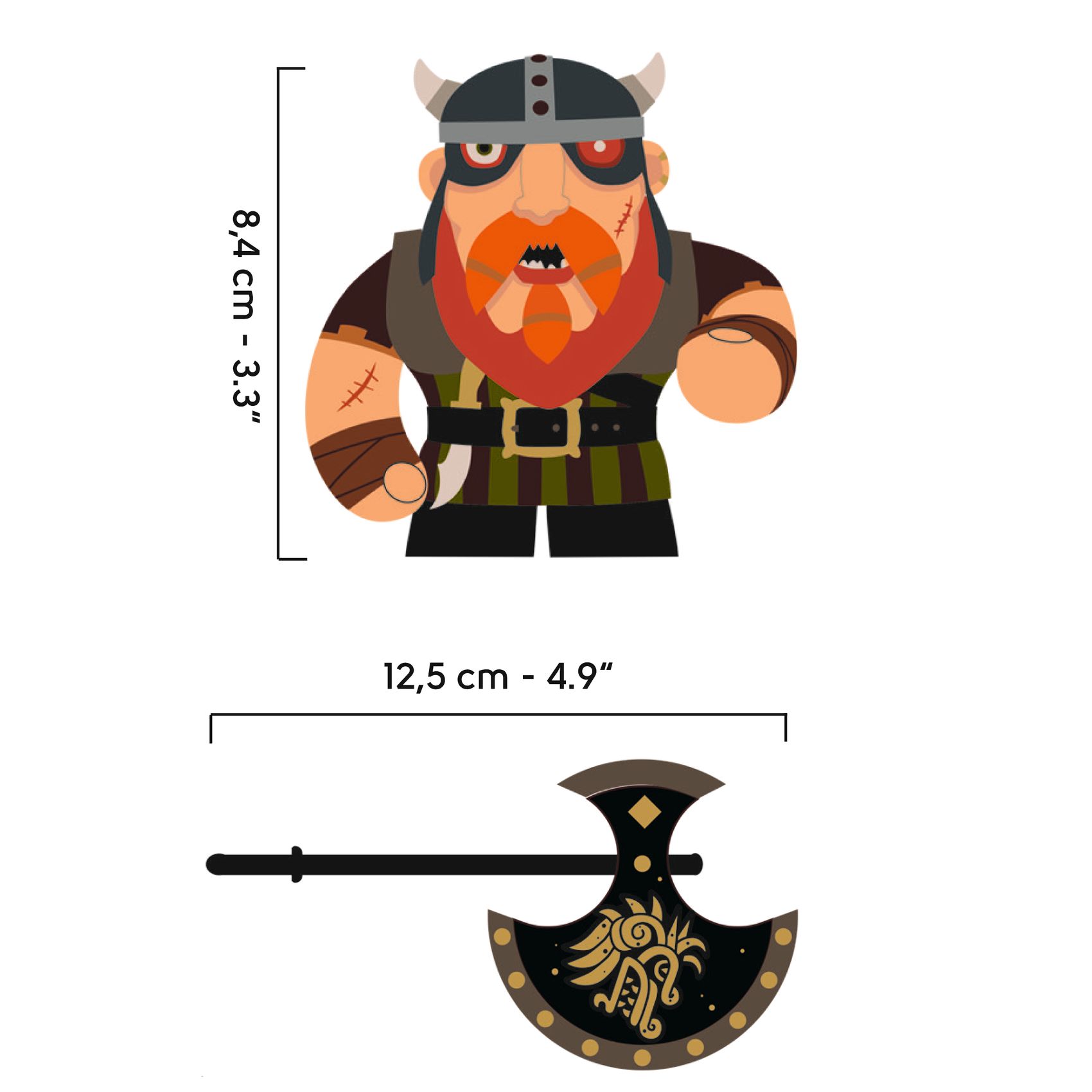 Djeco Arty Toys Ze Barbarious figura vinile