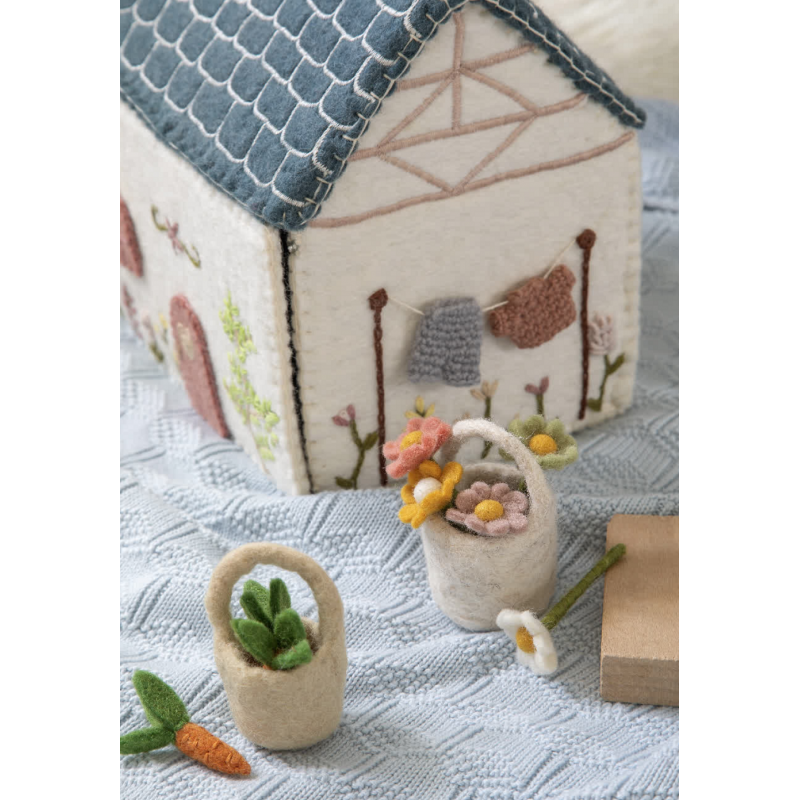 Gry & Sif Casa Gnomi casetta feltro primavera 24 cm