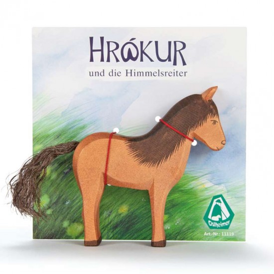 Ostheimer Hrókur cavallo islandese figura legno 11,5 cm