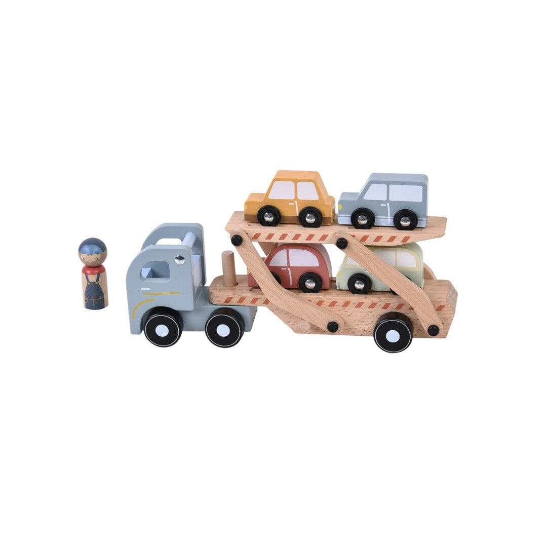 Little Dutch camion legno portauto con 4 macchinine
