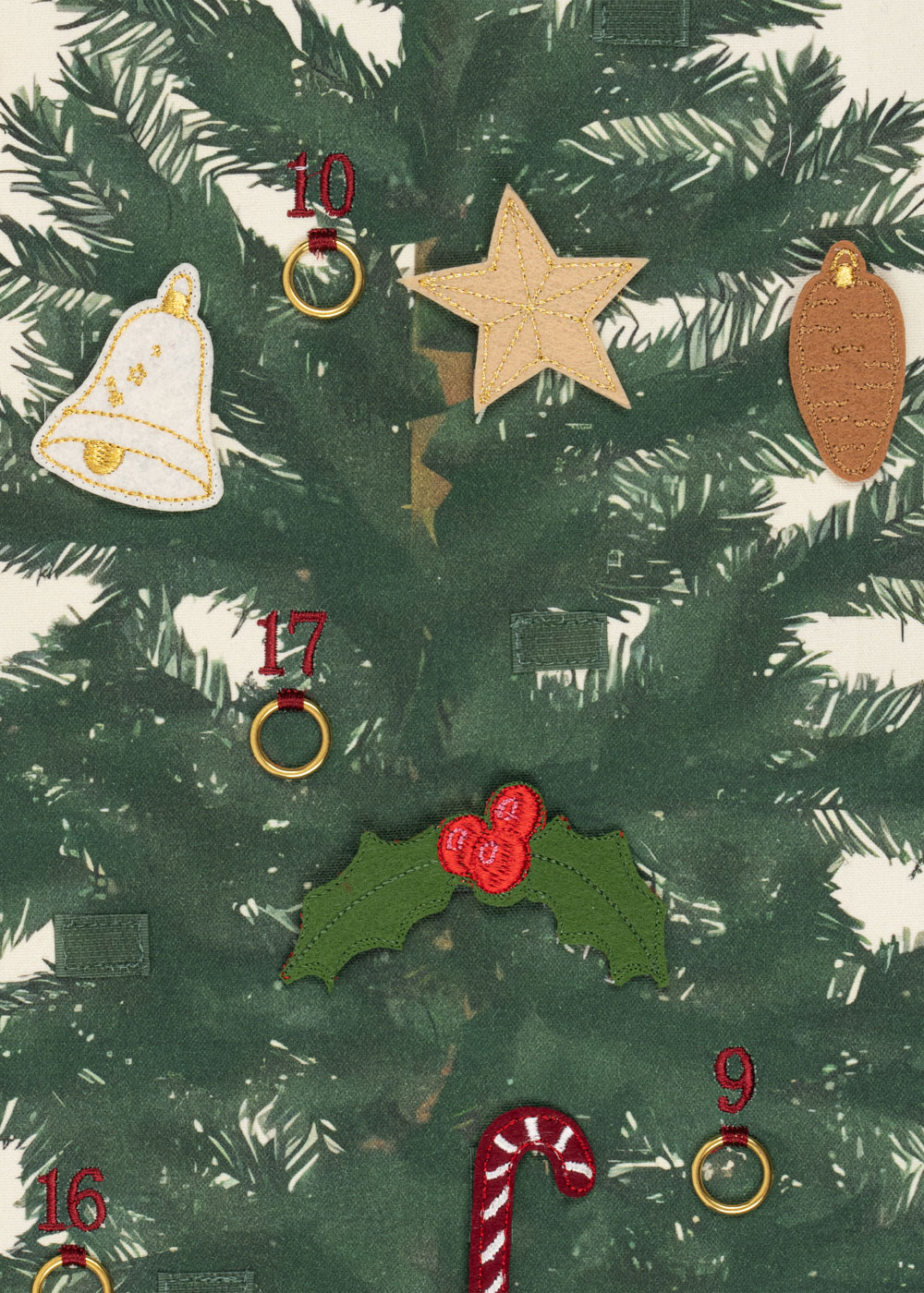 Konges Slojd Decor Tree calendario avvento 24 pezzi cotone