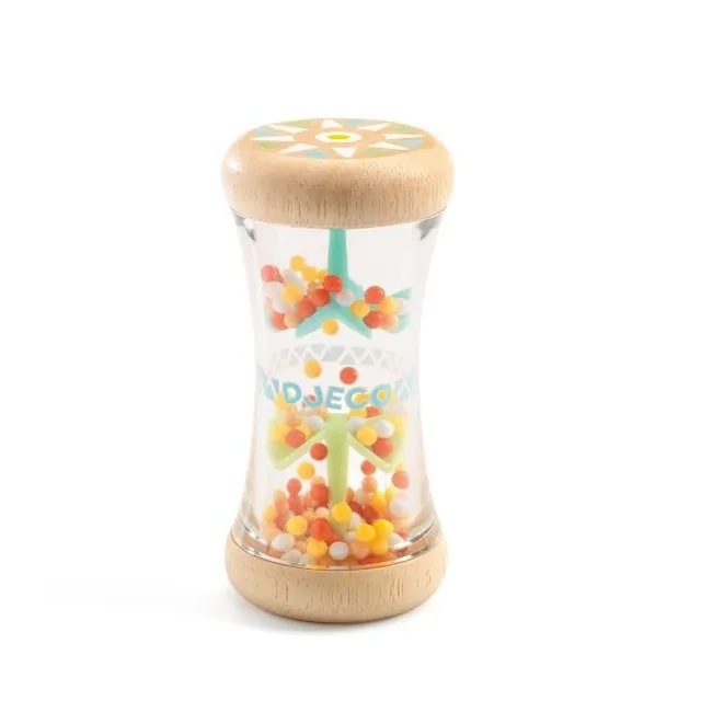 Djeco BabyPlui Bastoncino Pioggia sonaglio legno 9 cm