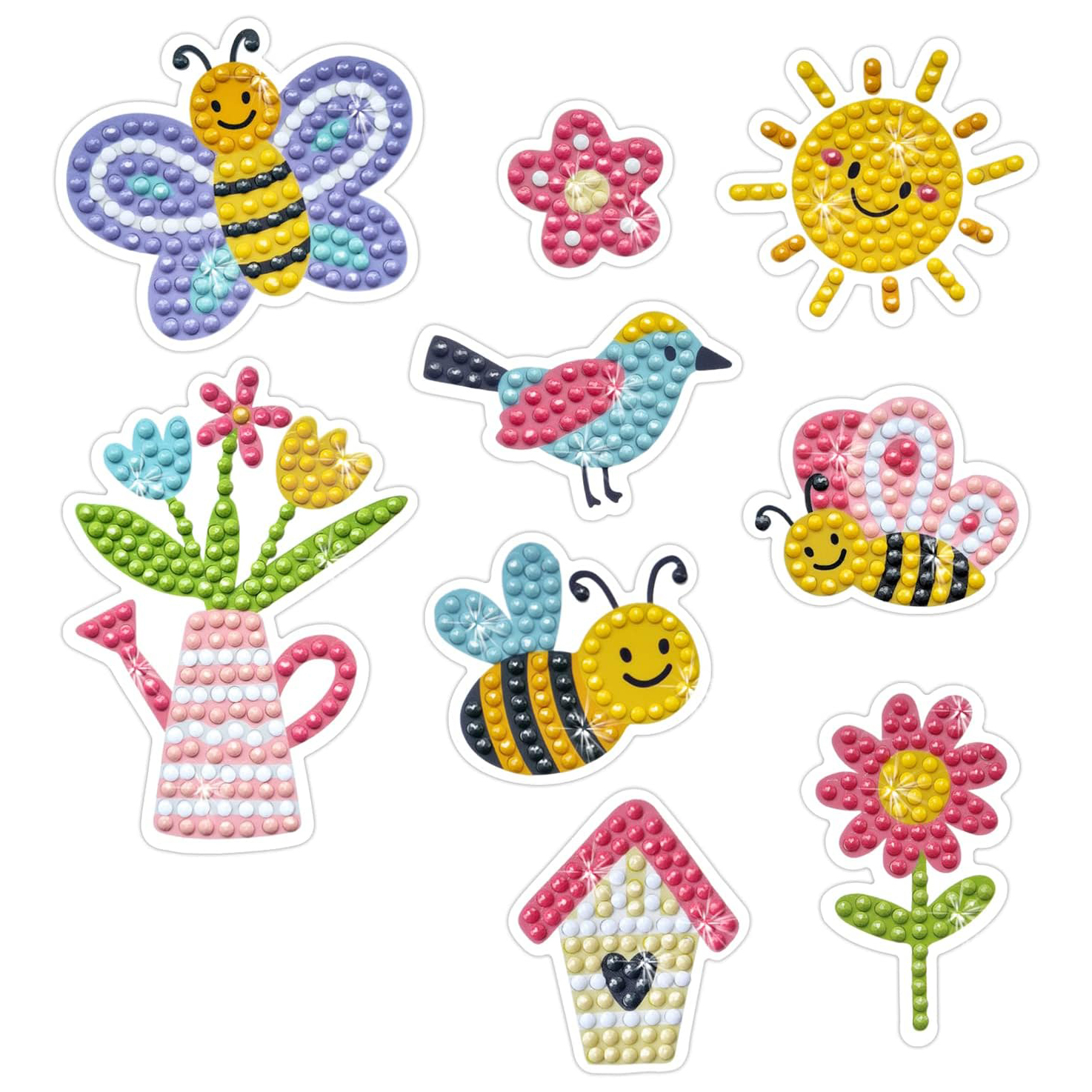Ursus Crea Sticker Gemme Giardino kit creativo 8 anni