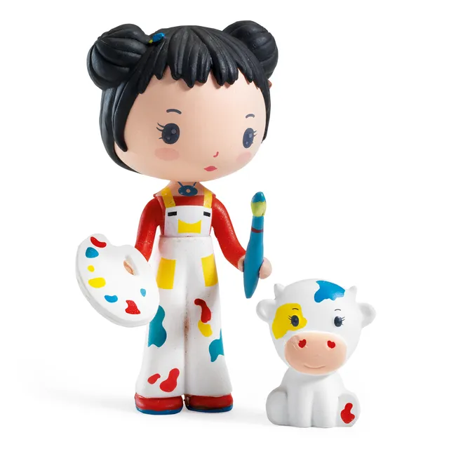 Djeco Tinyly Barbouille e Gribs figura vinile snodata