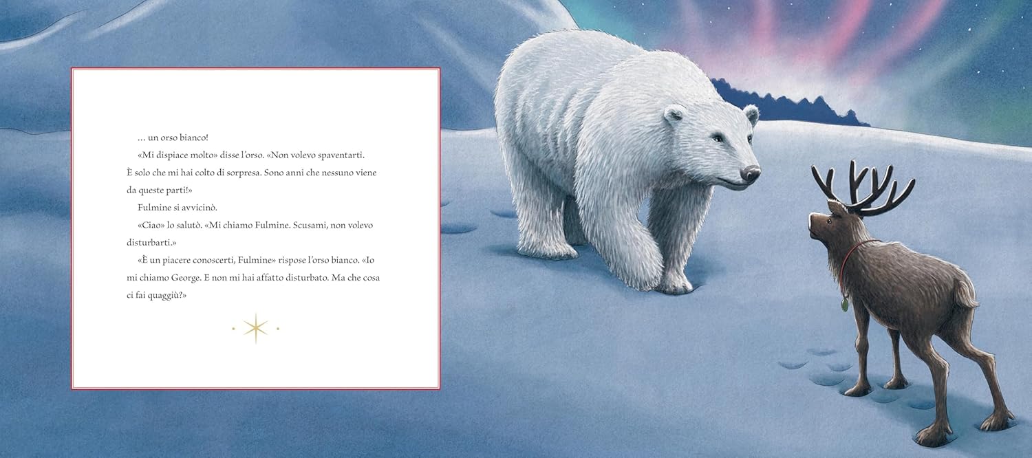 Nord-Sud Fulmine e l'orso bianco libro copertina rigida 3-6 anni