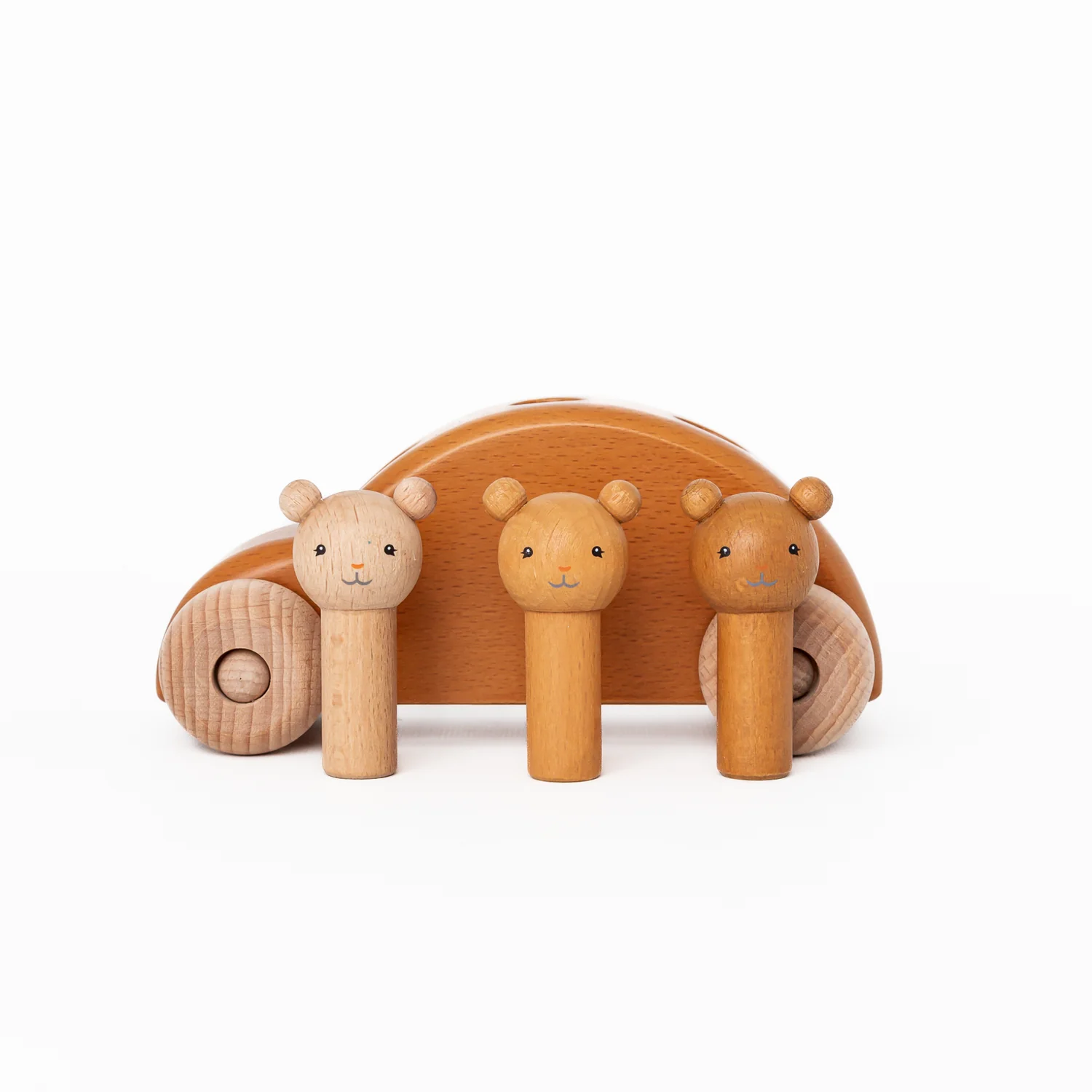 Konges Sløjd Teddy macchinina legno pop-up orsetti