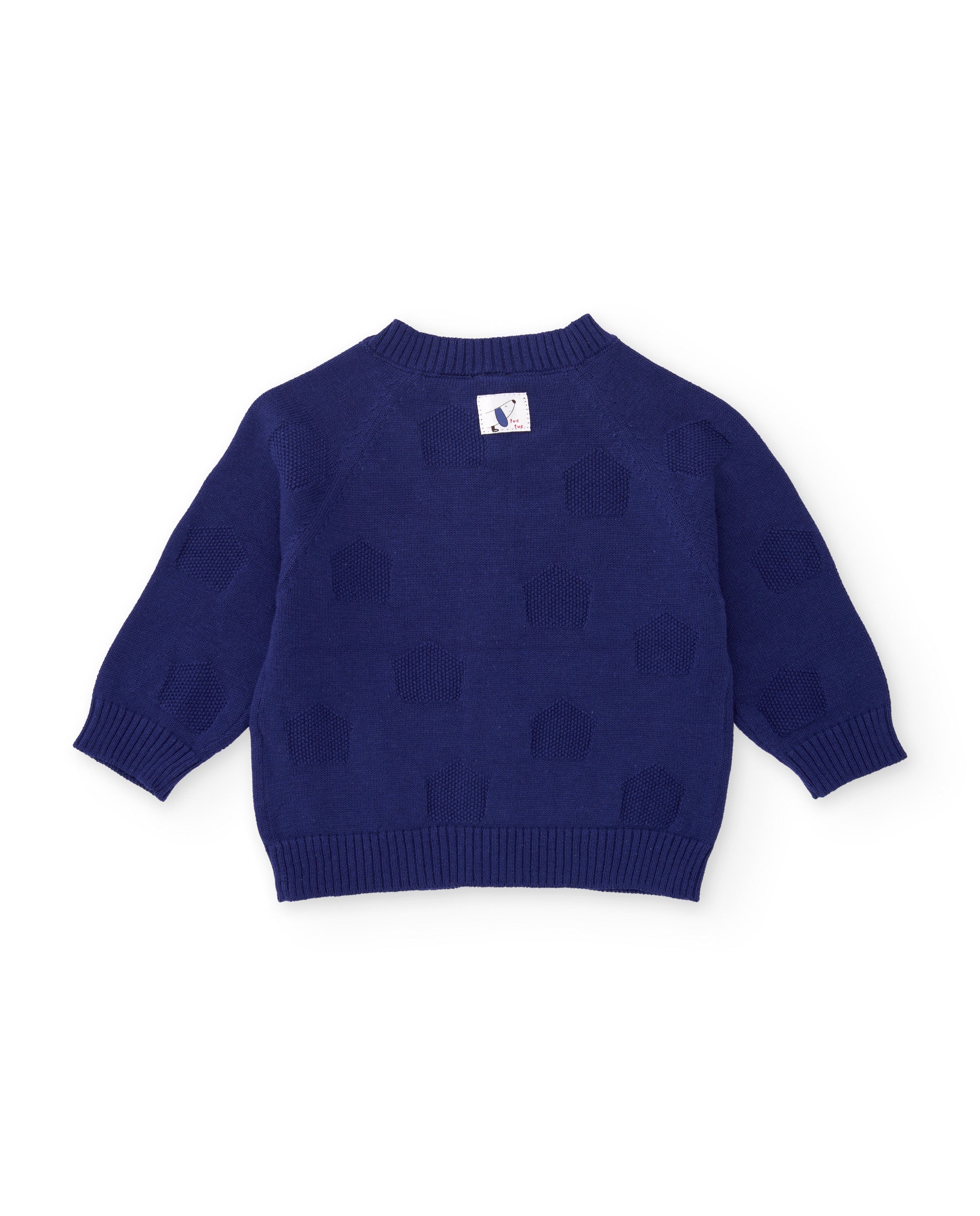 Tuc Tuc Sweet Dog giacca maglia neonato blu bottoni