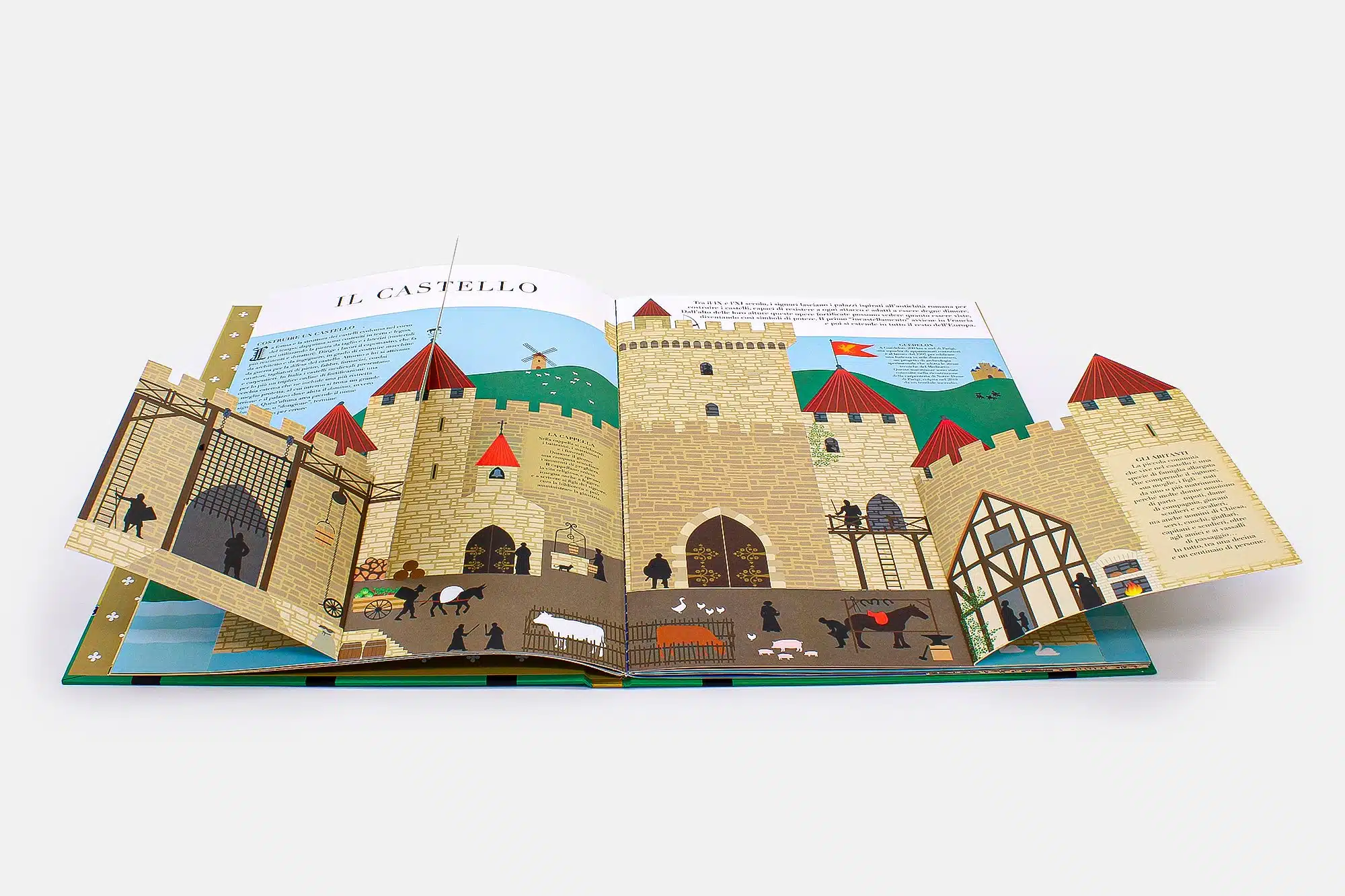 L’Ippocampo Medievalmania libro bambini pop-up 20 pagine