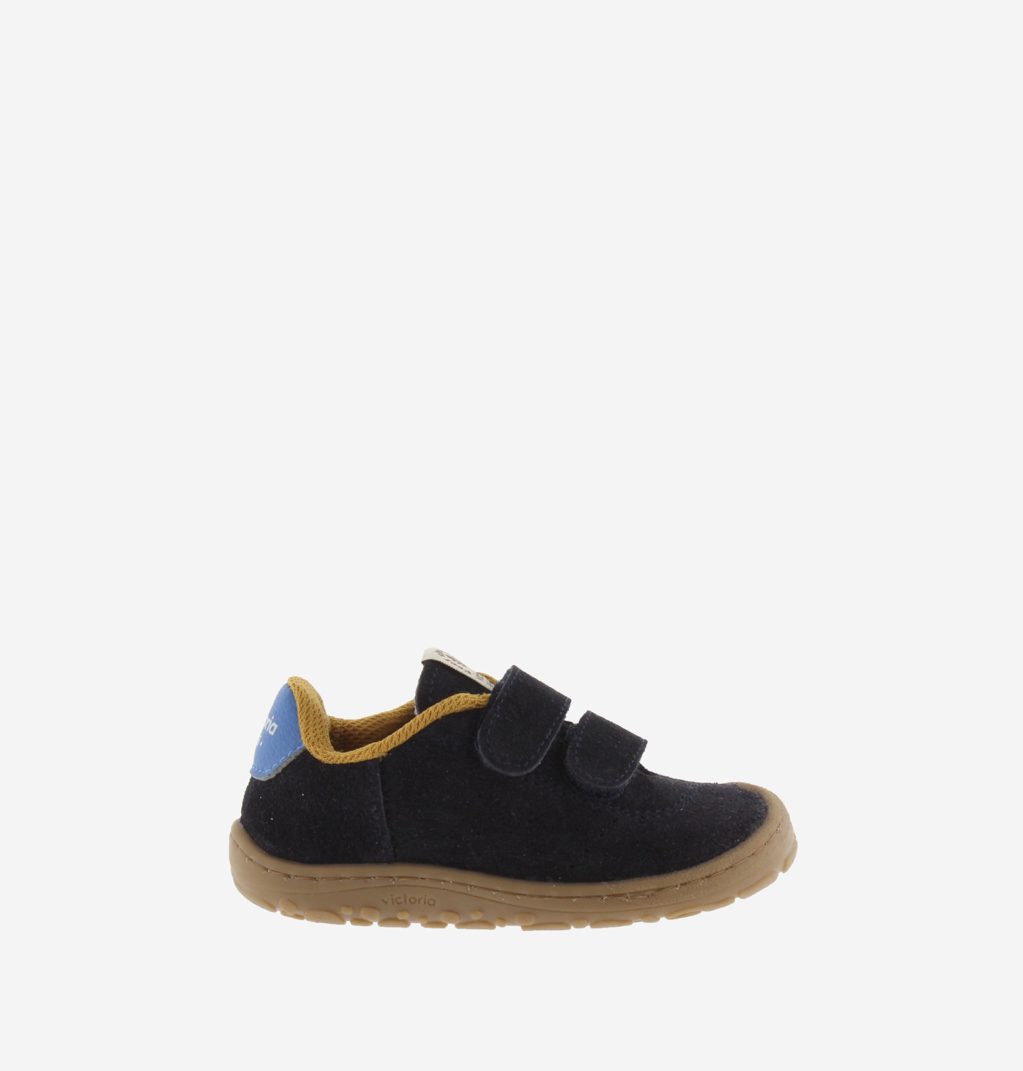 Victoria Barefoot Pelle Blu Marino Scarpe Bambino