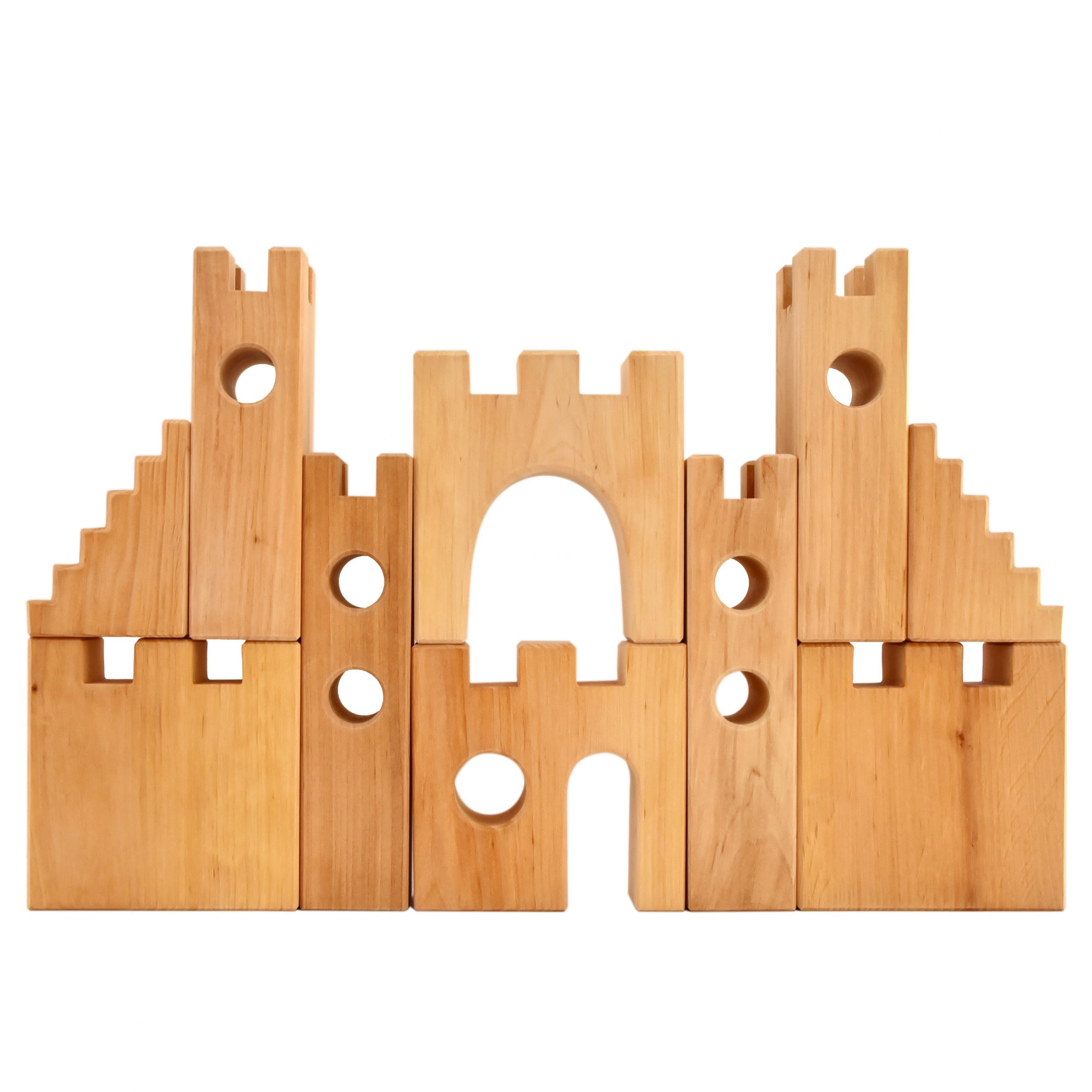 Bauspiel Castello dei Cavalieri costruzioni legno 10 pezzi