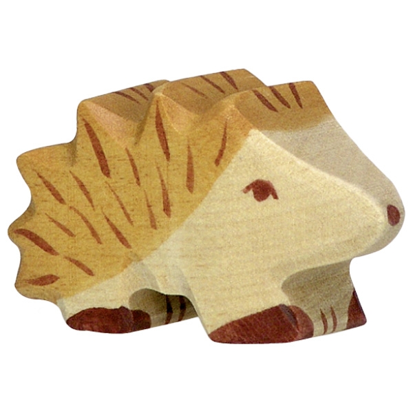 Holztiger porcospino piccolo figura in legno 5 cm