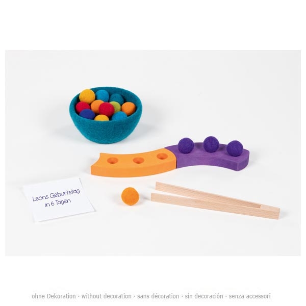 Goki Spirale Celebrazioni gioco legno colori pinza